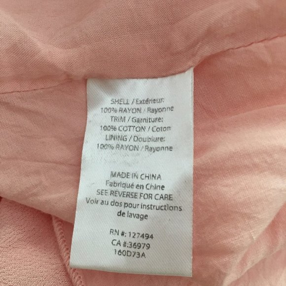 Heartloom light pastel pink v-neck surplice mini dress M, spring - Picture 7 of 10